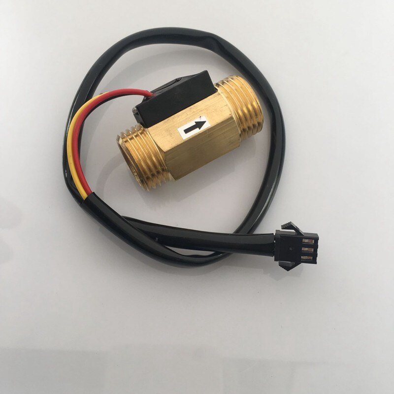 Flow display water flow sensor switch Hall element induction pulse signal switch all copper