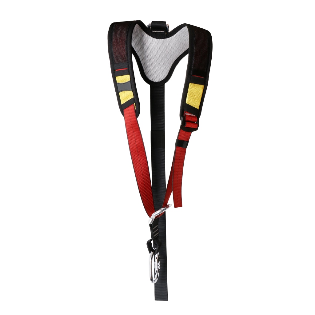 Safety Shoulder Strap Sling with Carabiner for Rock Climbing Harness Equip