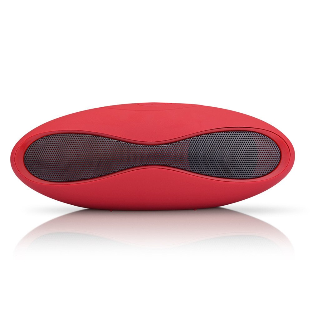 Wireless Bluetooth Speaker USB FM Stereo Mini Super Bass Portable Audio Player Sound Built-in Battery Outdoor Portable Speaker: Red