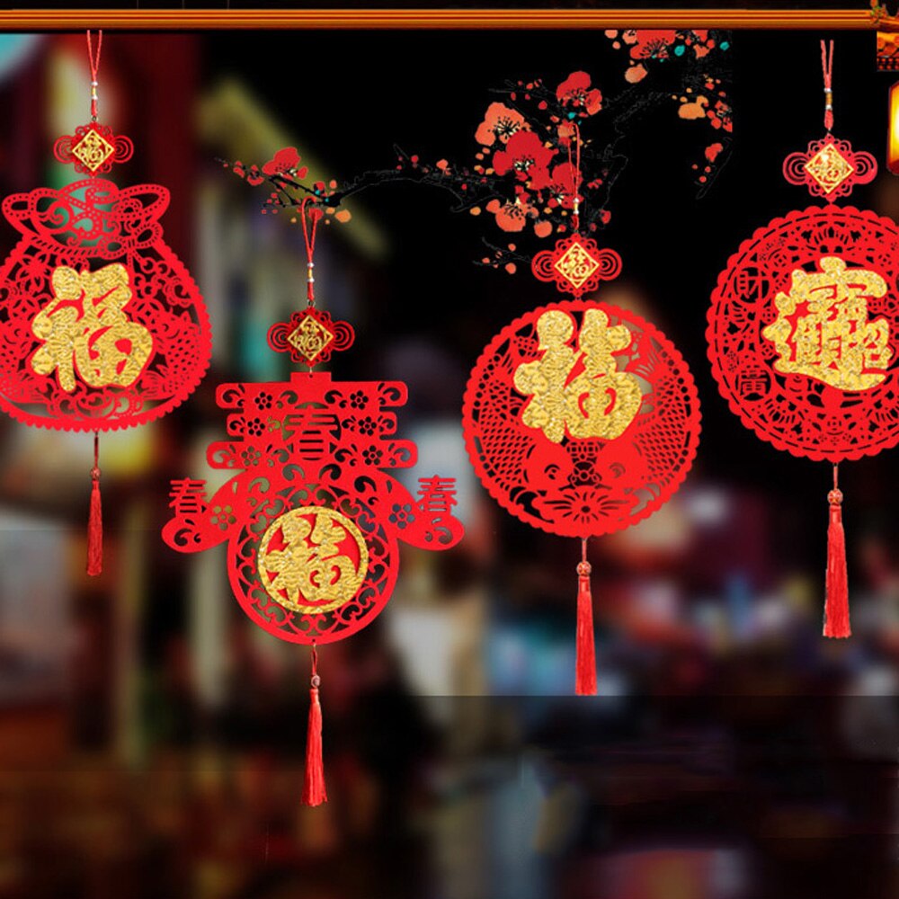 Chinese Year Fu Character Pendant Ornaments Year Decorations Door Painting