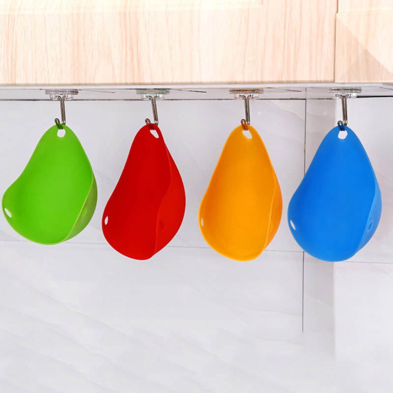 4pc Egg Poachers Silicone Egg Cooker Kitchen Tools Pancake Cookware Steam Eggs Plate Tray Healthy Egg Pancake
