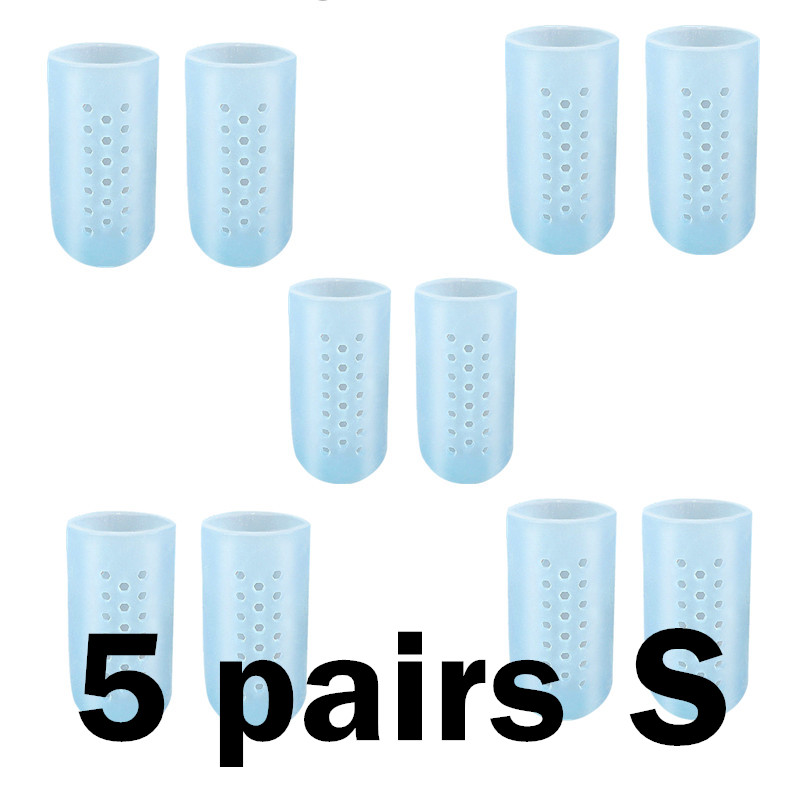 RHBJ Breathable Blue Silicone Toe Caps Anti-Friction Breathable Prevents Blisters Toe Caps Cover Foot Care Toe Protector: plum