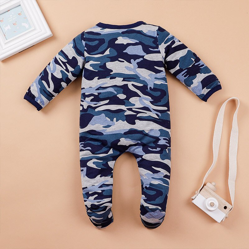Carter ropa de bebé niño otoño manga larga mameluco de camuflaje ropa de bebé niña bebé niño pelele