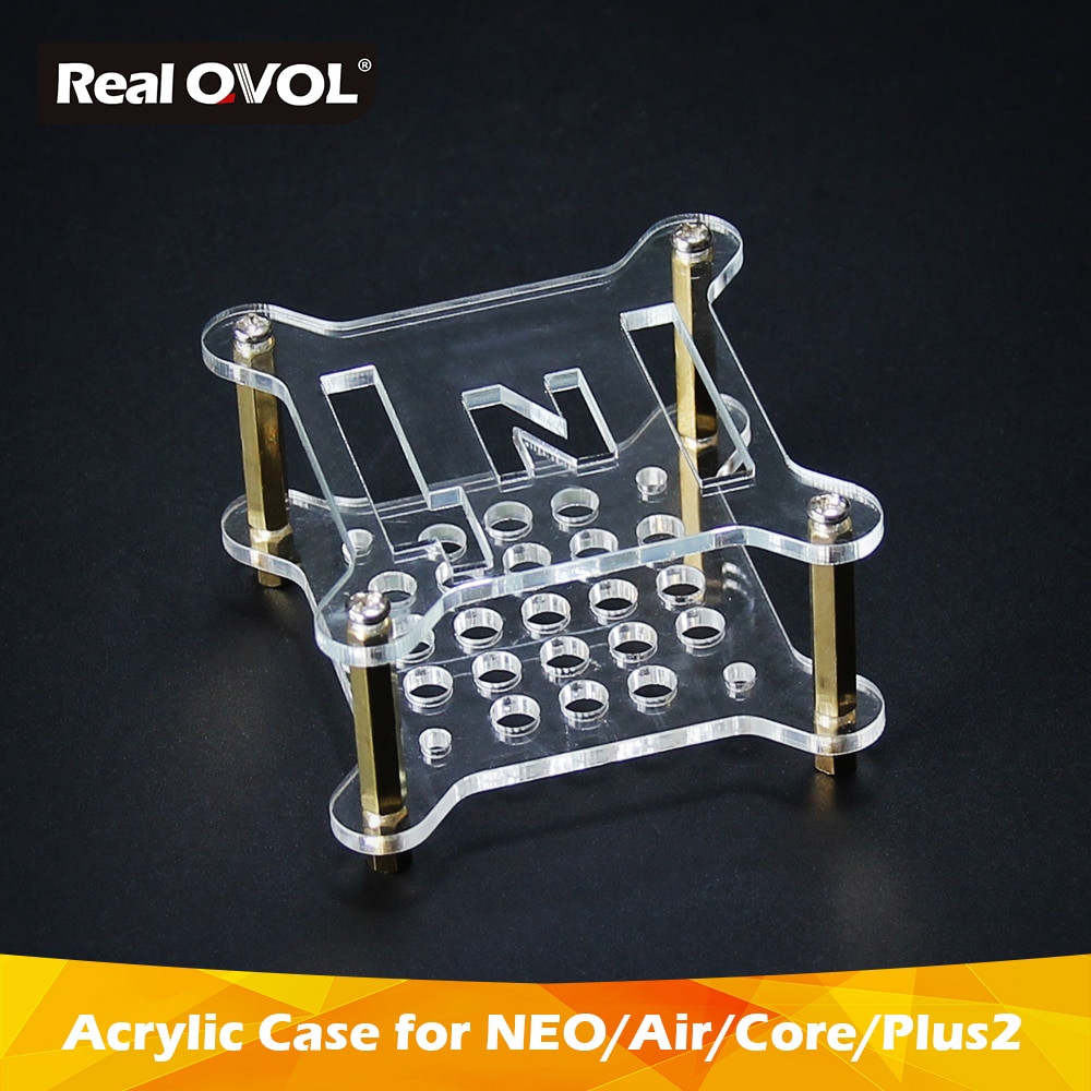 Friendlyelec Acryl Clear Case Met Pijlers Schroeven Moeren Fit Met Nanopi Neo/NEO2/Neo Air/Neo Core/Neo Core2/Neo Plus2