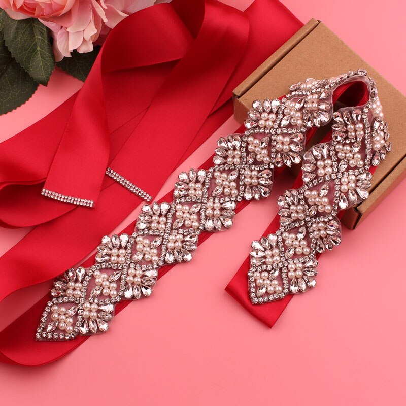 Bruids Jurk Riem Dames Riem Trouwjurk Riem Parel Kristal Riem Belangrijke Gelegenheid Bruiloft Accessoires