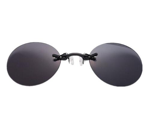ISENGHUO Klassische Runde Clip Auf gläser Matrix Morphus Sonnenbrille Matrix Sonnenbrille Film sonnenbrille randlose sonnenbrille männer: Schwarz