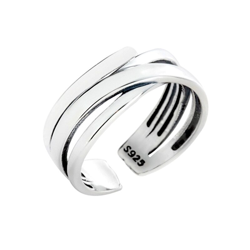 Personalidade boho irregular correntes anéis para mulheres jóias grandes anéis antigos meninas presentes de natal anillos