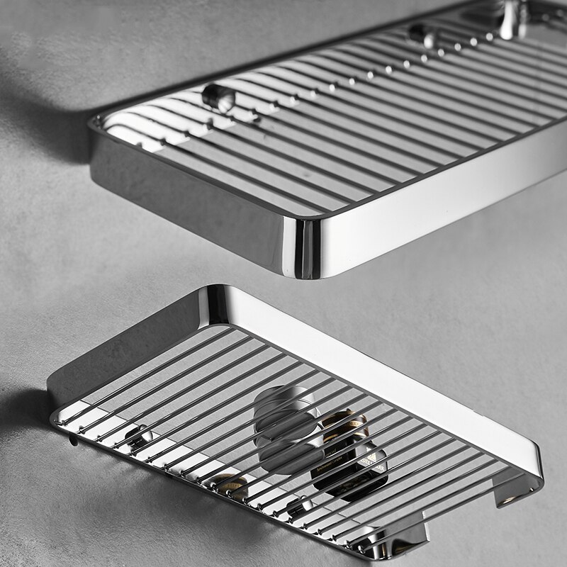 Onyzpily Badkamer Kleine Plank Douche Badkamer Hotel Plank wandmontage Single-layer Mand All-koper