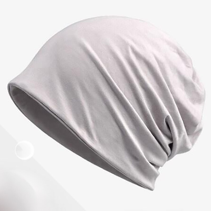 Casual beanie mænd kvinder forår sommer let tynd hat hjelm liner bomuld ansigtsmaske sports cykel hat åndbar