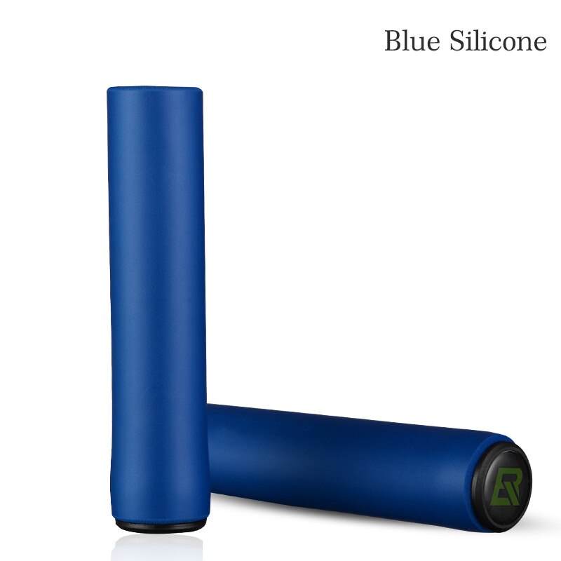 Rockbros bike grips mtb silikon svamp styre sykkel grep manopole mtb grips sykkel tilbehør 2 stiler 4 farger: Blå silikon