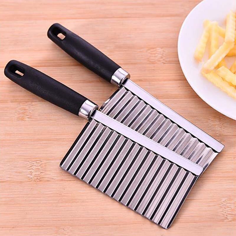 Patates Dalgal Kenarl B ak Paslanmaz elik Mutfak Gadget Sebze Meyve 