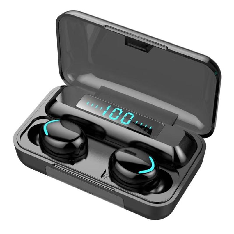 Draadloze Hoofdtelefoon Tws Bluetooth 5.0 9D Stereo Draadloze Koptelefoon Sport Waterdichte Headsets Oordopjes Mini 2200Mah Opladen Doos