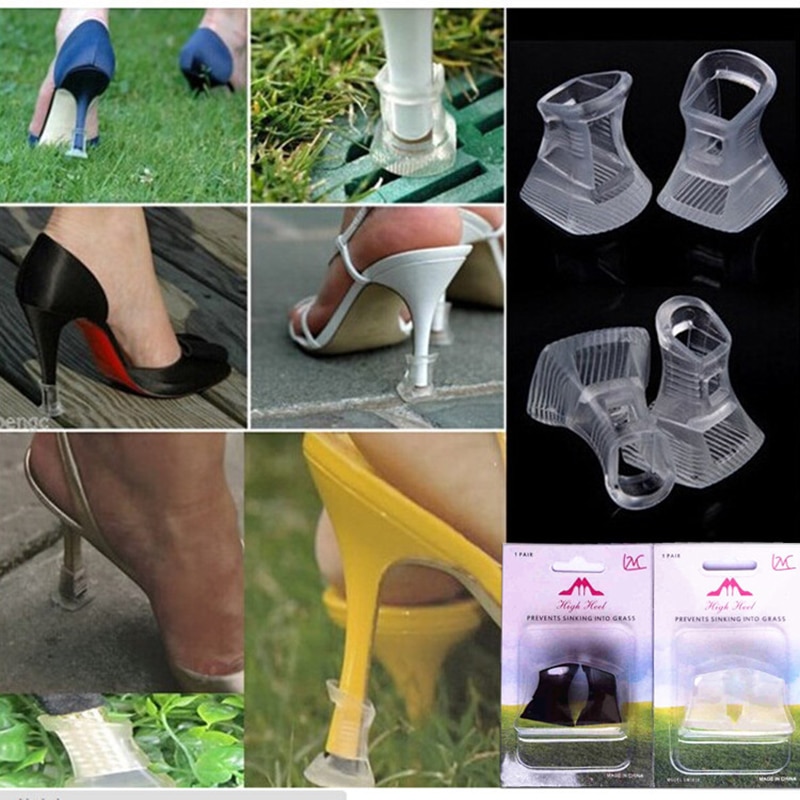 10 pares de protetores de salto alto latina stiletto dança cobre rolhas de calcanhar antiderrapante silicone alta heeler para o favor do casamento macio