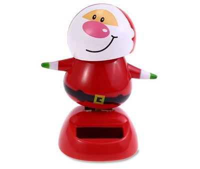 Di natale A Tema Solar Powered Danza Babbo natale Oscillante Bobble Giocattoli Della Novità Car Decor Danza Solare Giocattolo Per Bambini Regalo Di Natale: A