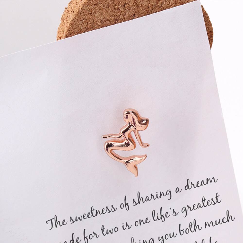 Mode mooie paars en rose goud met mermaid sprookje serie punaise