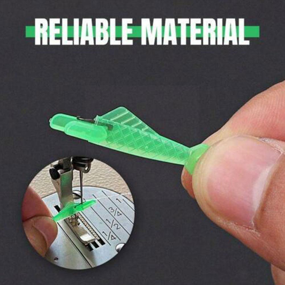DIY Sewing Machine Needle Threader with Hook Plastic Quick Tool Elderly Changer Insertion Stitch Craft Automatic Accessorie C0A1
