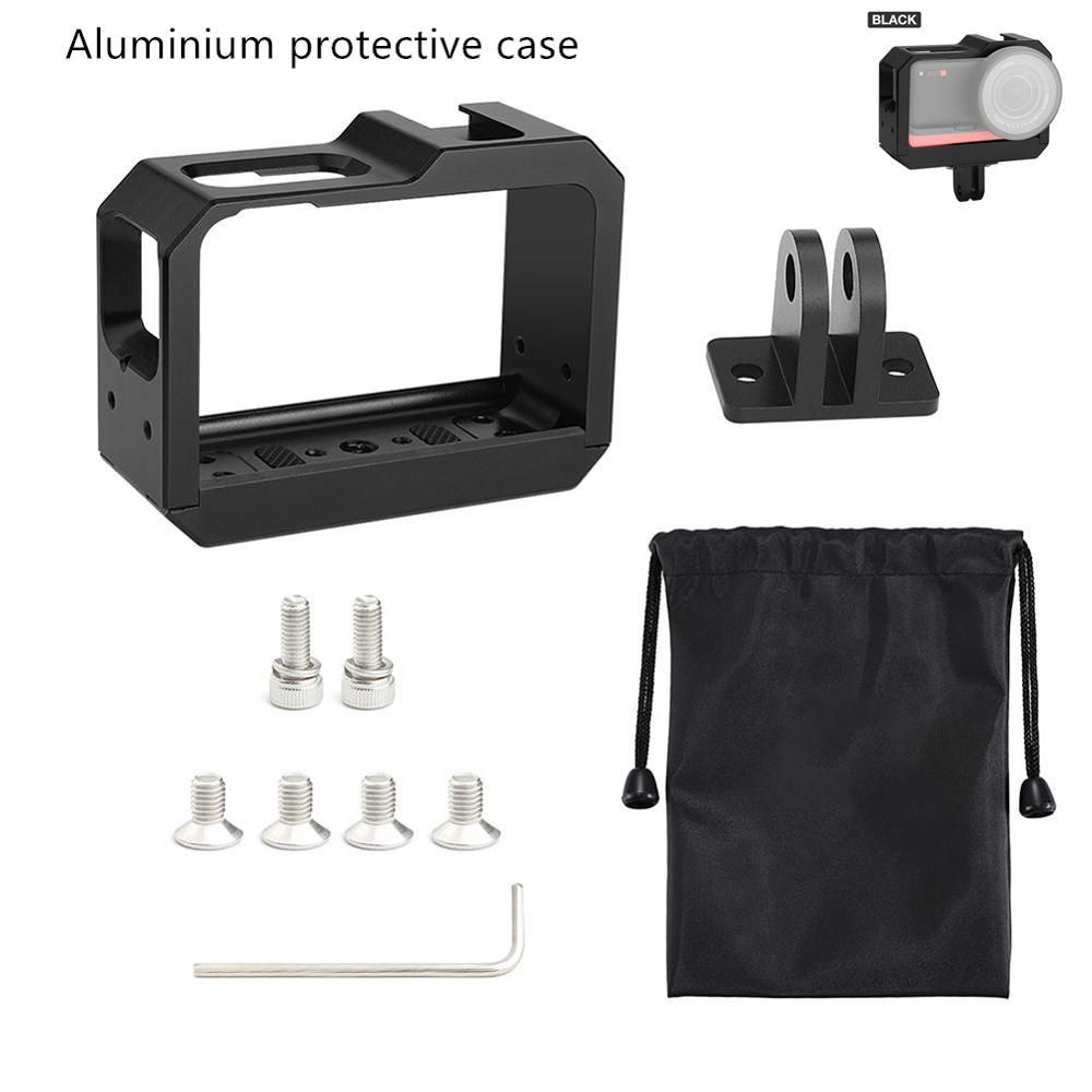 Funda carcasa subacuática TELESIN 45M, funda protectora resistente al agua para Insta360 ONE R 360 Edition, accesorios para cámara: Black