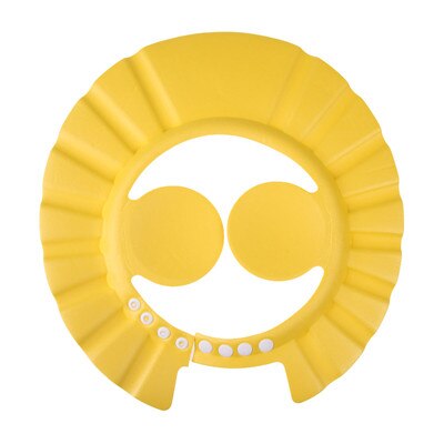 Verstelbare Baby Shampoo Cap Kinderen Wash Hair Eye Oor Protector Hoed Waterdichte Baby Bad Douche Oor Schild Caps Zwemmen Bescherming: YELLOW