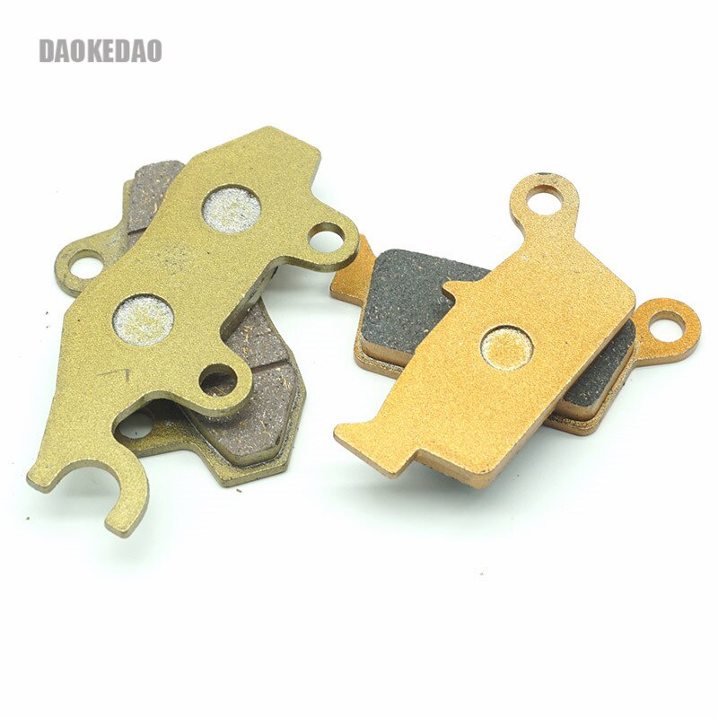 Juego de pastillas de disco de freno delanteras y traseras para Kawasaki KLX250 d-tracker X KLX250S KLX 250 S, color dorado