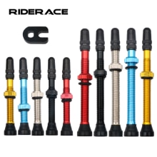 2 Stuks 40/60 Mm Fiets Vacuüm Luchtventiel Duurzaam Legering Stuurpen Messing Kern F/V Presta Mtb Tubeless Band Nozzle Cap Fietsen Onderdelen