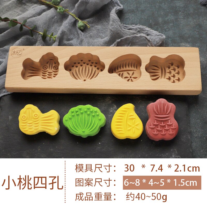 Bakvorm bakvorm antiaanbak bakkerij accessoires hout oven gereedschap milieuvriendelijke bakvorm set pasticceria thuis keuken  db60hp: Stijl 4