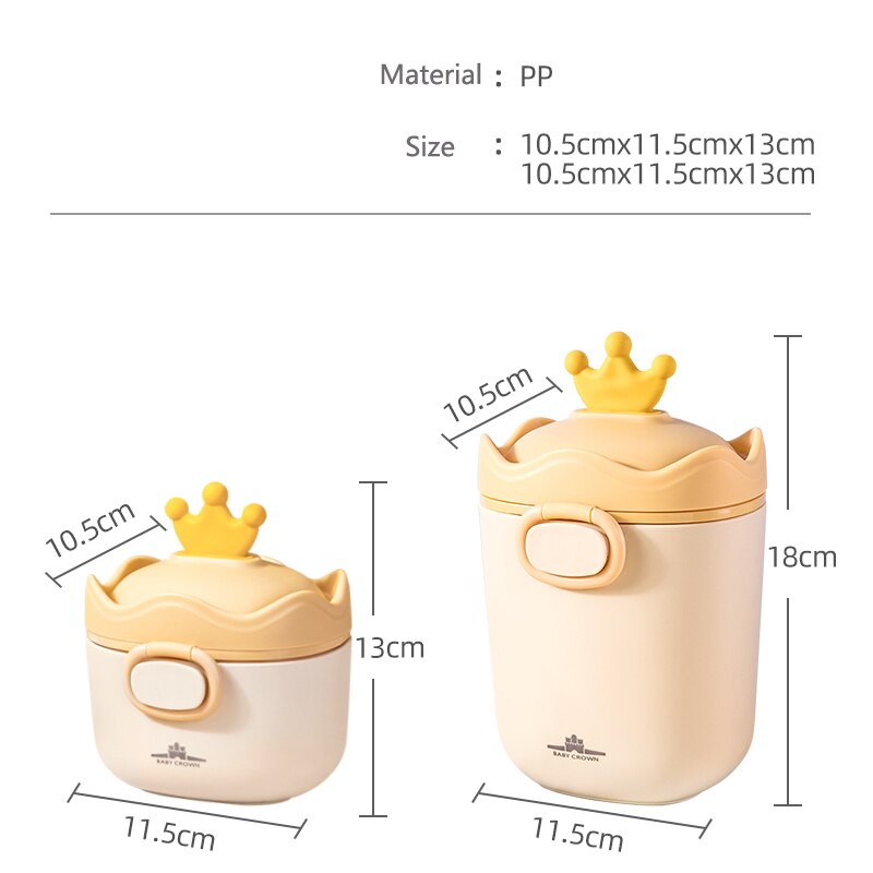 Baby Portable Infant Milk Powder Box Food Storage Box Formula Dispenser BPA Free Cartoon Toddler Snacks Cup Container Kids