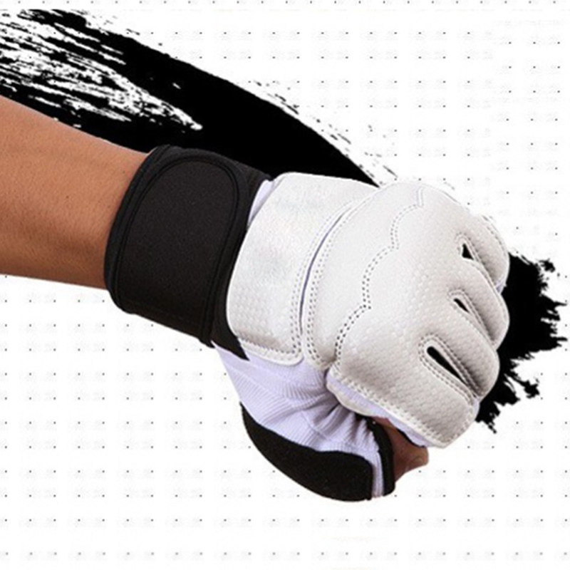 Taekwondo Handschoenen Hand Protectors Frighting Pads Karate Boksen Zwart Wit Taekwondo Handen Guards/Voet 7