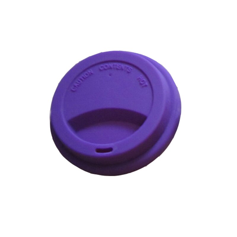Universal Reusable Silicone Stretch Lids 9.5Cm Food Fresh Cover Silicone Insulation Anti-Dust Cup Cover Tea Coffee Sealing Lids: purple