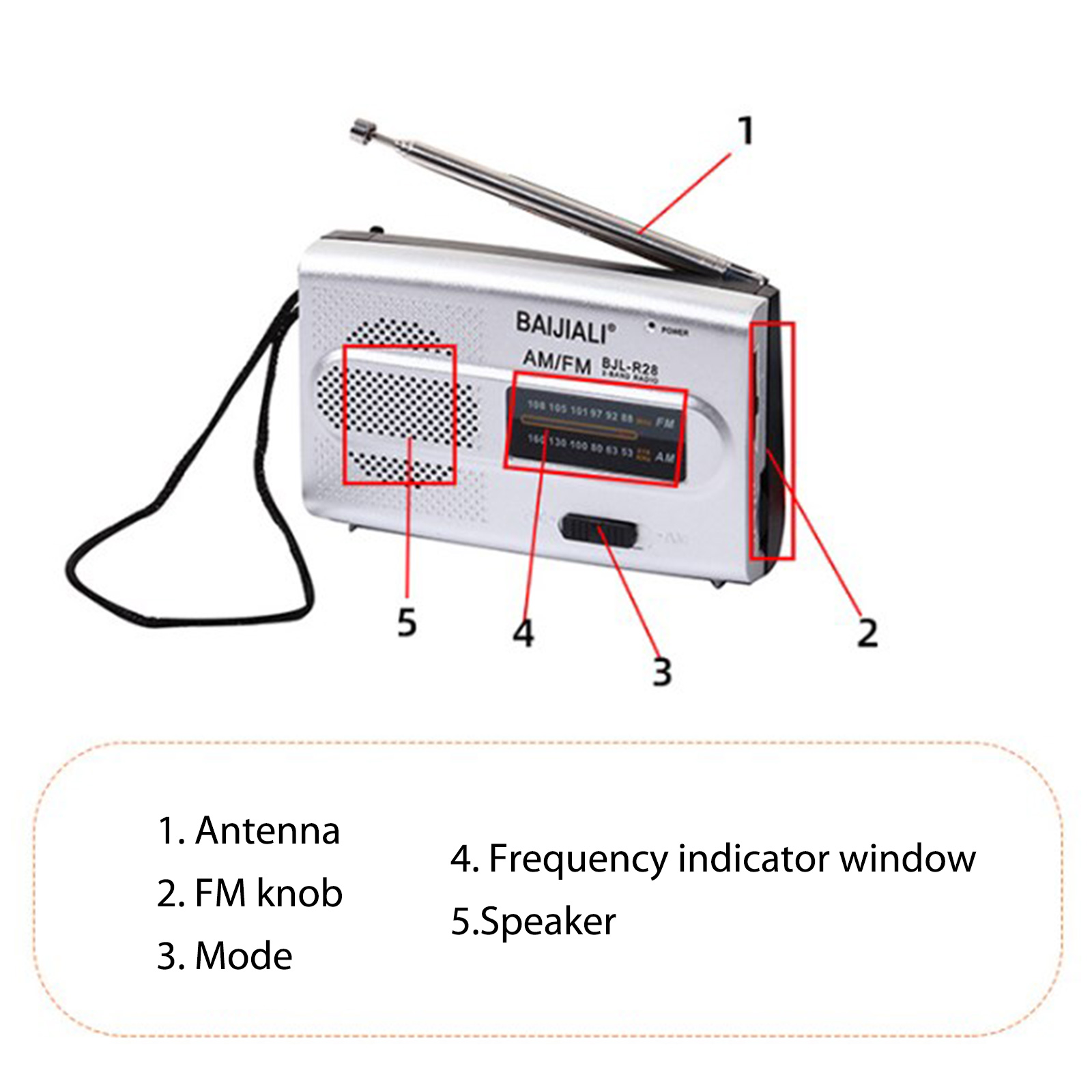 Digitale am/fm radios tragbare radios bin fm wiederauf ladbare kurz-/langwellen radio batterie betriebene rekorder lautsprecher für alte menschen