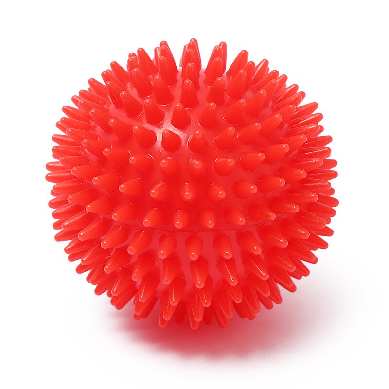 Pvc Massage Bal Harde En Zachte Combo Stress Reflexologie Yoga Bal Spier Therapie Deep Tissue Terug Massage Voet Massager: red 9cm