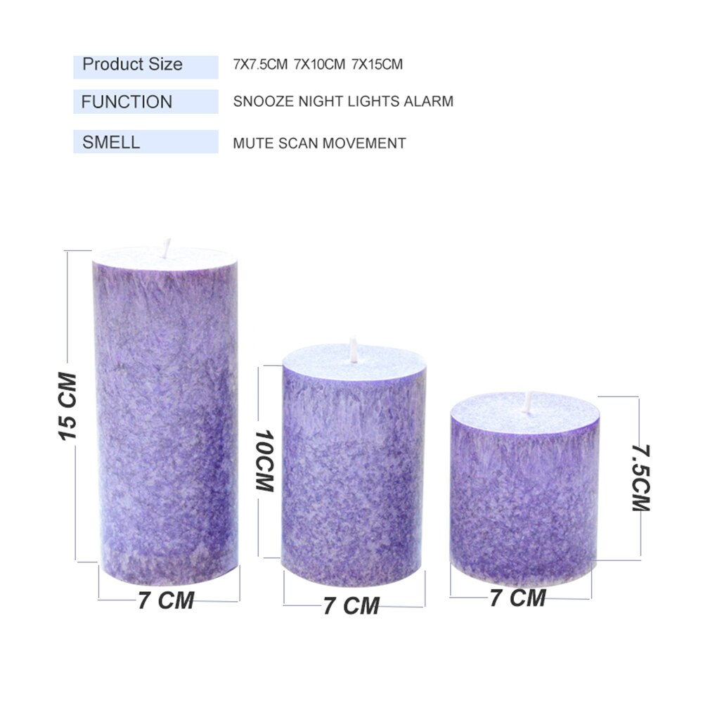 10/15CM Scented Candles Romantic Purple Lavender A... Grandado