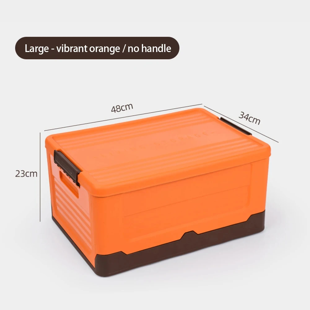 1 Stuks Opvouwbare Opbergdoos Multifunctionele Opvouwbare Organizer Container Plastic Diversen Opslagplaatsen Levert Organizer Doos Met Deksel: Bruin