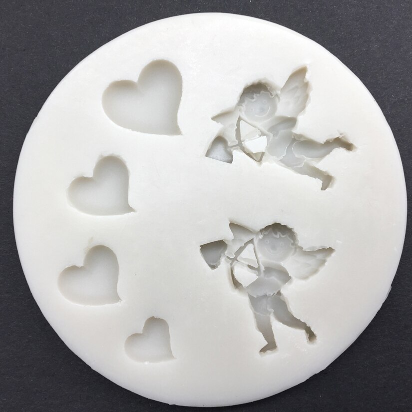 Liefde Cupido Shape Silicone Mold Sugarcraft Chocolade Cupcake Bakvorm Fondant Cake Decorating Gereedschap