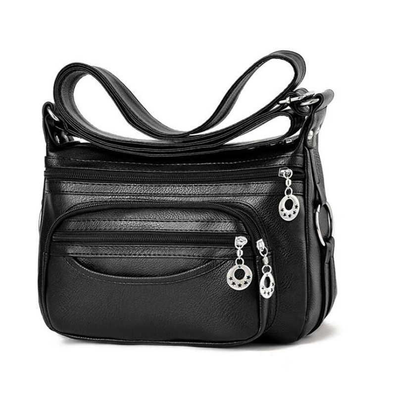 Yogodlns , bolso Crossboy para mujer, bolsos de cuero PU para mujer, bolsos de hombro de para mujer, bolso grande de hombro para señora, Bolsa: black