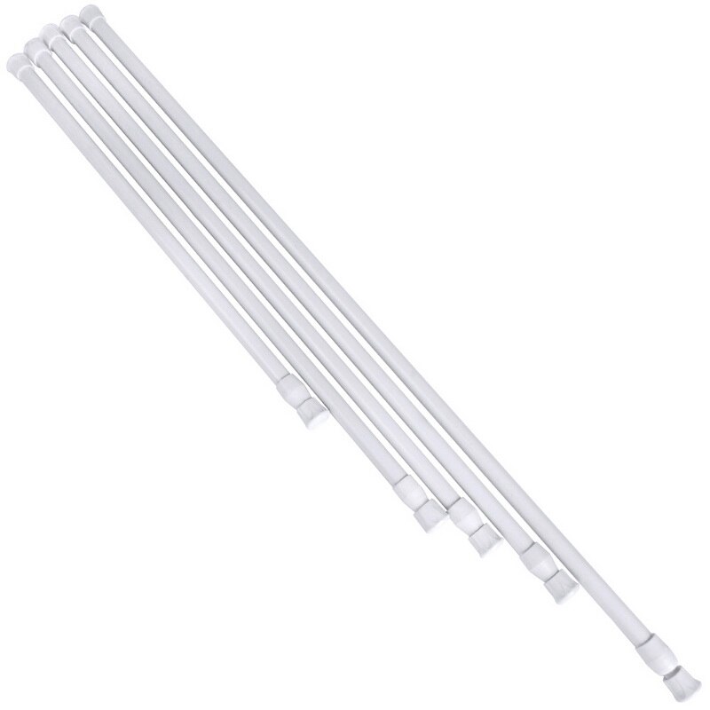 Urijk Multifunctional Telescopic Rod Curtain Rod High Carbon Steel Strut Household Bathroom Bedroom Kitchen Accessories: K