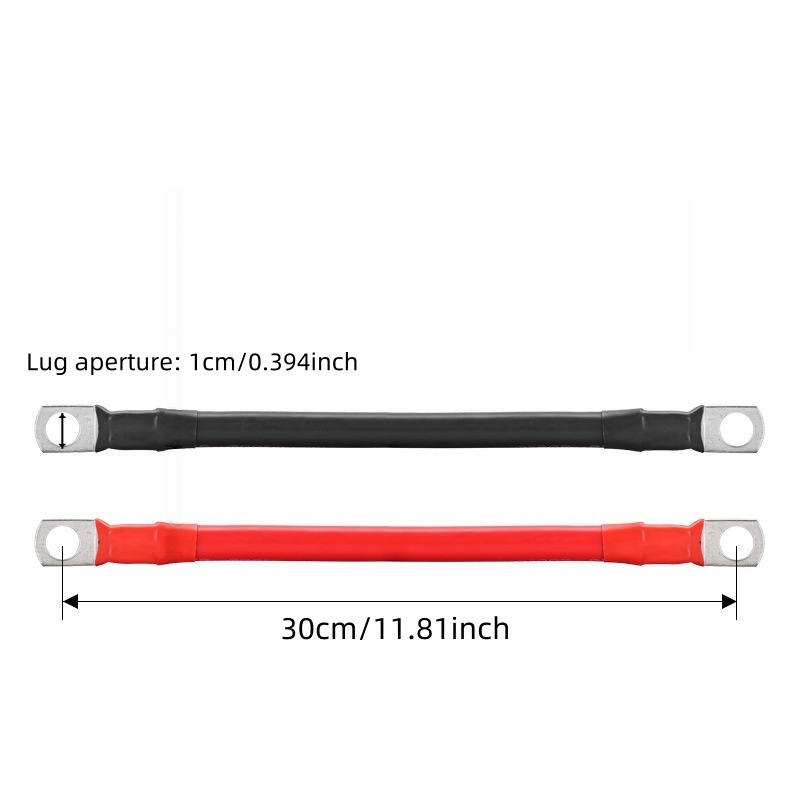 For 2AWG Energy Vehicle Battery Connection Cable Battery Extension Cable Power Inverter Cable Solar Accessories