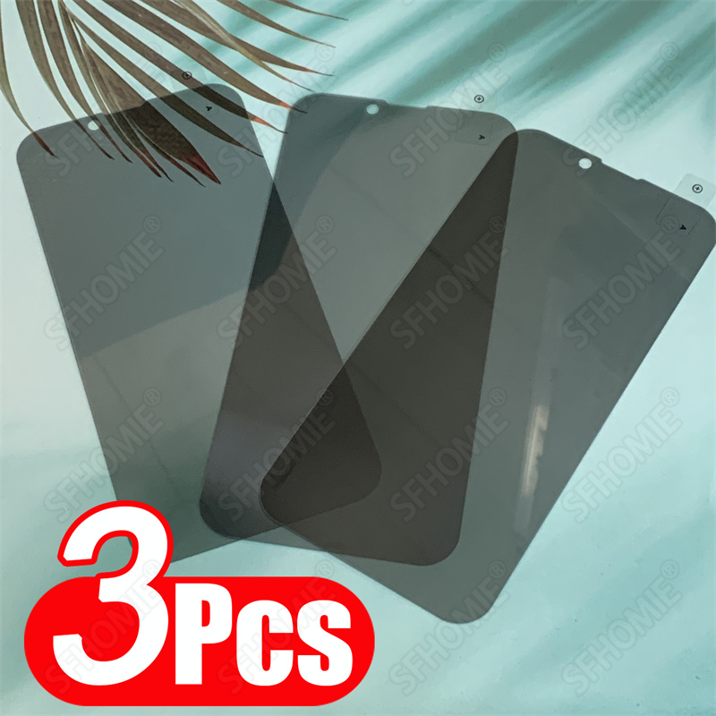 3 uds protectores de pantalla de privacidad para IPhone 11 12 13 14 15 16 Pro Max vidrio templado antiespía para iPhone 14 15 16 Plus película de vidrio