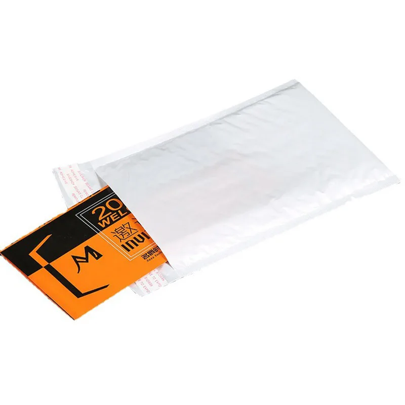 50 stks/partij Wit Schuim Envelop Zakken Zelfsluitende Mailers Gewatteerde Enveloppen Met Bubble Mailing Tas Pakketten Tas