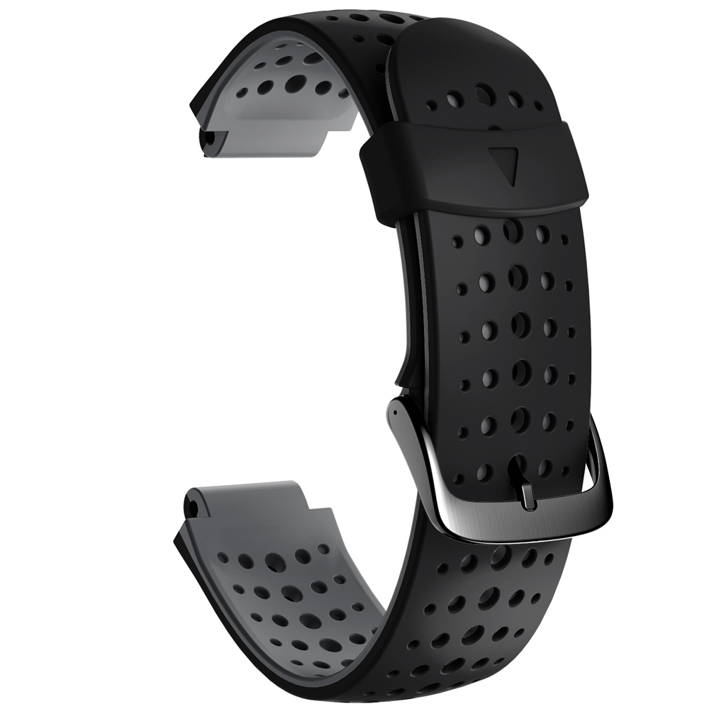 Correa deportiva de silicona para Garmin Forerunner 235 220 230 620 630 735XT, accesorios de pulsera: Negro y gris