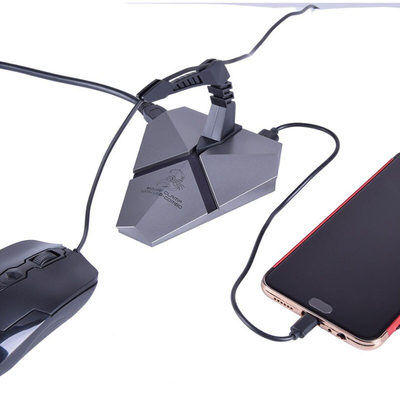 Hotline Flexible Mouse Bungee Cord Clip Wire Mause Micro Mouse wire holder Clamp Backlight USB 3.0 Mouse Bungee Year