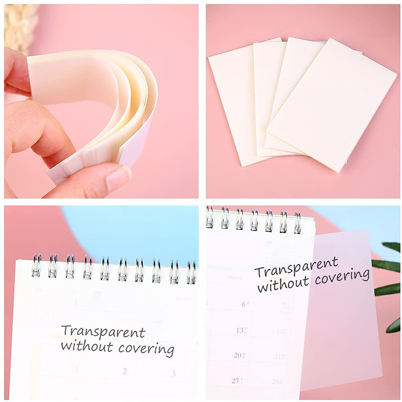 Simple Transparent Sticky Notes Self Adhesive Memo Pad Markers Stickers For Records school supplies Office stationary Note Paper