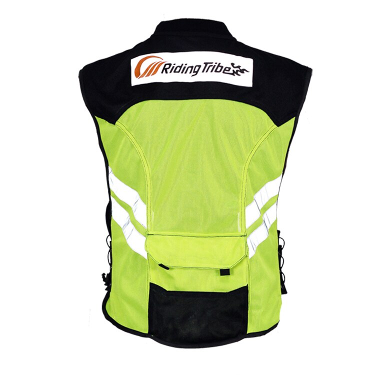 motorrijden kleding refective vest veiligheid vest fit mannen en vrouwen groene size M-XXXL.