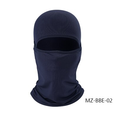 HEROBIKER-pasamontañas de LICRA para motociclista, máscara de Moto, Viso, Antivento, transpirable, Nuova: Darkblue-MZ-BBE-02