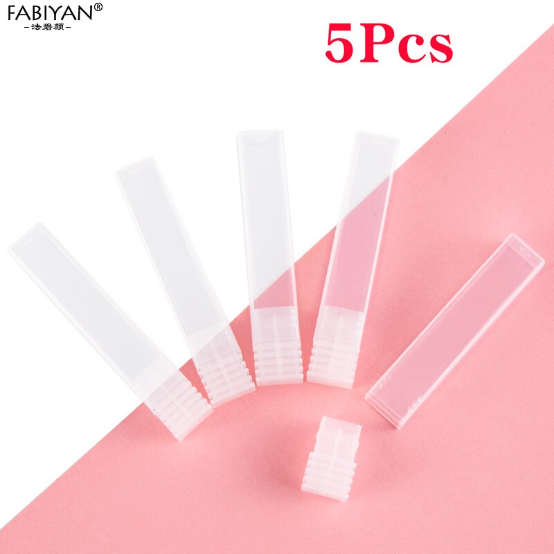 Caja vacía para almacenamiento de brocas de taladro de decoración de uñas, soporte de exhibición para cabezales de molienda, estuche transparente, herramienta para manicura, 10/20/30 ranuras: 5Pcs