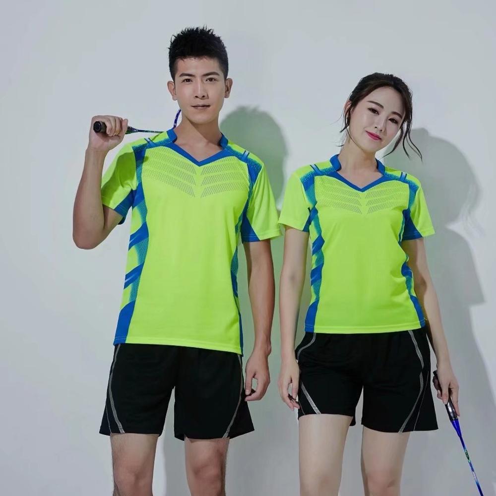 Free Print Qucik dry Badminton sports clothes Women/Men , Tennis suit , badminton wear sets, table tennis clothes