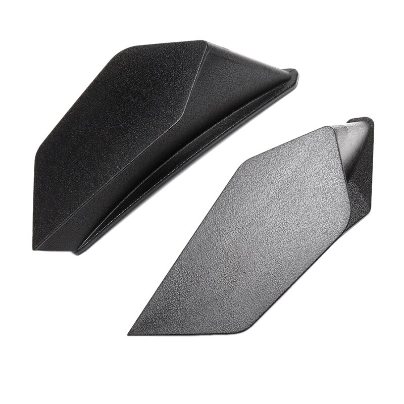 Motorcycle Front Fairing Dynamic Wing Kit Universal Spoiler Downforce Side Fairing Fin for Motorcycle Scooter Black