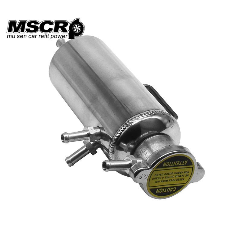 Universal Aluminum Racing Oil Catch Can/tank Radiator Breather Tank Kit Reservoir Can