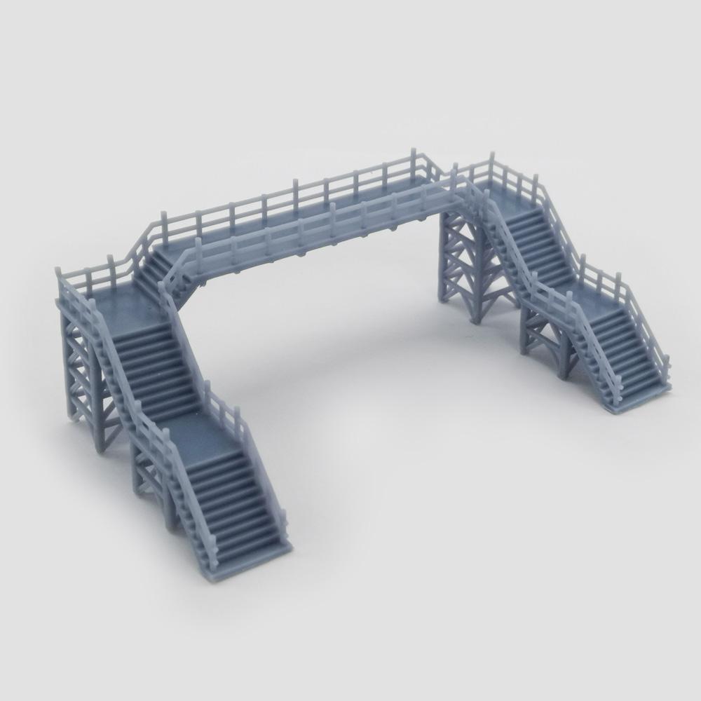Outland Models Overhead Footbridge 1:160 N Scale Railway Scenery: without Canopy