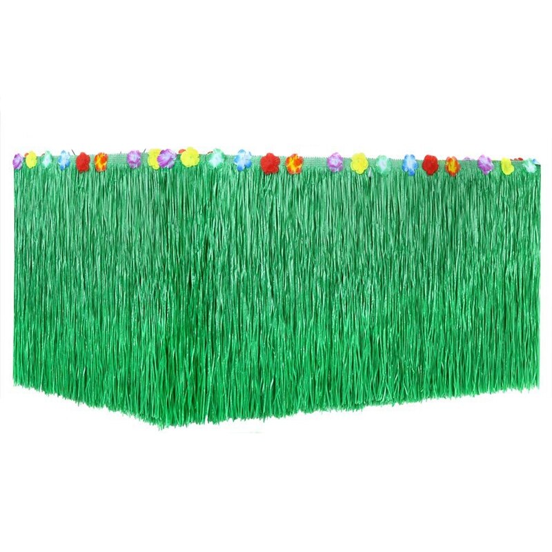 Nueva falda de paja hawaiana con flecos de rafia para decoración de para ceremonia de graduación o de disfraces de 276CM x 75CM