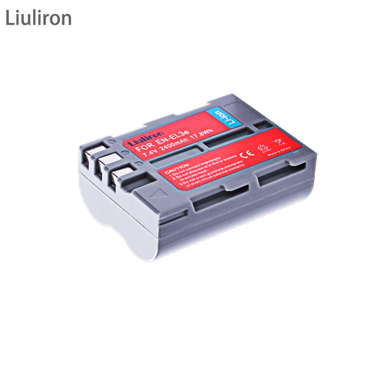 4X 7.4V 2400MAH EN-EL3E EN EL3e ENEL3e EL3 Battery + LCD CHARGER For Nikon D300S D300 D100 D200 D700 D70S D70 D80s D80 D90 D50: 1battery
